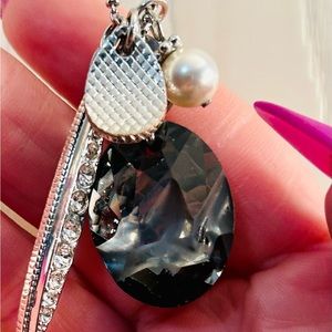 Kaputt Swarovski oval pendant cristal -by Jean Paul Gaultier 2016 collection